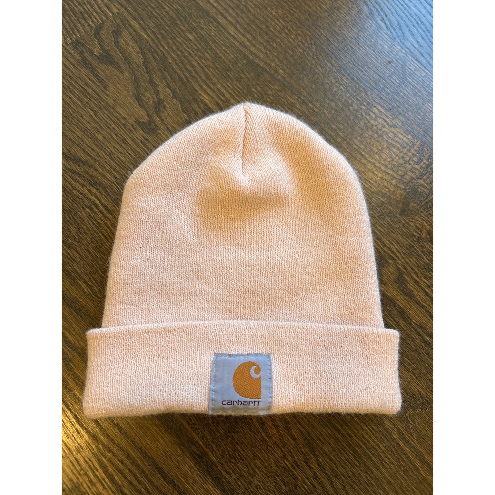 Carhartt Beanie Women OS Pink Acrylic Watch Hat Cuffed Ribbed Gorpcore Outdoors